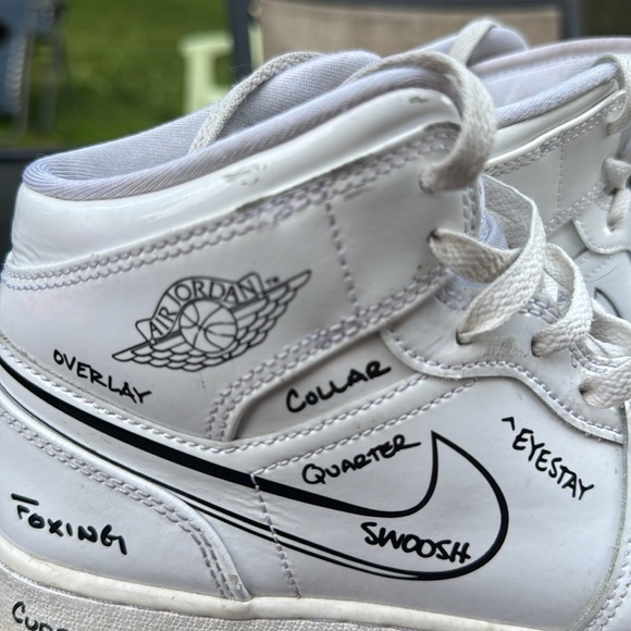 Air Jordan 1 Mid GS “Schematic” Kids 6Y Womens 7/7.5 - Picture 5 of 6